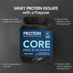 Chocolate Whey Protein Isolate Powder for Fitness Recovery