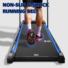 2-in-1 Folding Walking Pad Treadmill for Home Office