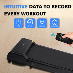 2-in-1 Folding Walking Pad Treadmill for Home Office