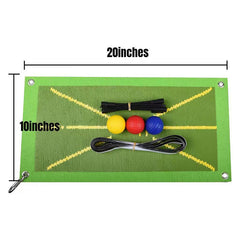 Golf Training Swing Mat for Practice and Directional Tracking