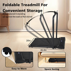 2-in-1 Folding Walking Pad Treadmill for Home Office