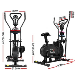 Everfit 6in1 Elliptical Cross Trainer Exercise Bike Bicycle Home Gym