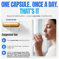 Methylated Bariatric Multivitamins with 45mg Iron Daily Capsule