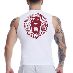 Men's Anime-Inspired Compression Tank Top for Fitness Workouts