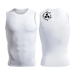 Men's Anime-Inspired Compression Tank Top for Fitness Workouts