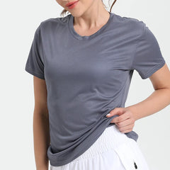 Women's Quick-Dry Compression T-Shirt for Gym Running Workouts