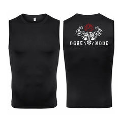 Men's Anime-Inspired Compression Tank Top for Fitness Workouts