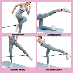 Ankle Strap Resistance Bands Set for Gym Fitness Workouts