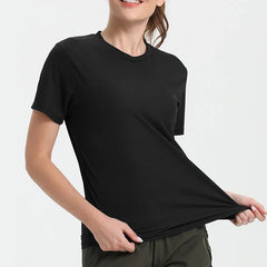 Women's Quick-Dry Compression T-Shirt for Gym Running Workouts