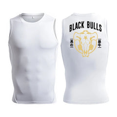 Men's Anime-Inspired Compression Tank Top for Fitness Workouts