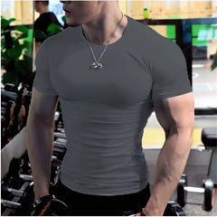 Men's Compression Gym Quick-Dry Fitness Training Shirt