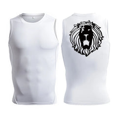 Men's Anime-Inspired Compression Tank Top for Fitness Workouts