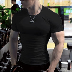 Men's Compression Gym Quick-Dry Fitness Training Shirt