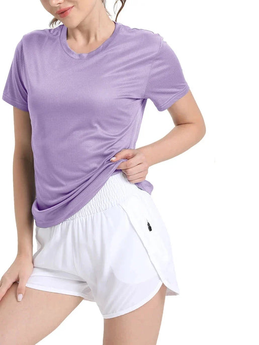 Women's Quick-Dry Compression T-Shirt for Gym Running Workouts