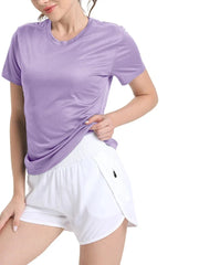 Women's Quick-Dry Compression T-Shirt for Gym Running Workouts