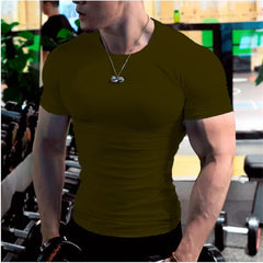 Men's Compression Gym Quick-Dry Fitness Training Shirt