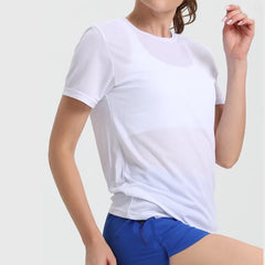 Women's Quick-Dry Compression T-Shirt for Gym Running Workouts