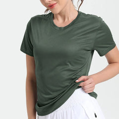 Women's Quick-Dry Compression T-Shirt for Gym Running Workouts
