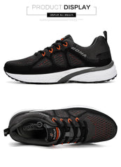 Men's Lightweight Mesh Running Sneakers for Outdoor Sports